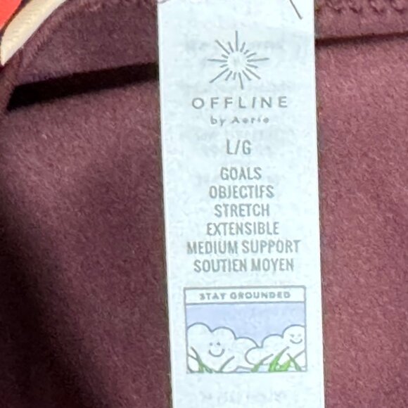 Offline By Aerie Medium Support Stretch Bra Leopard Print Size L - Picture 6 of 6